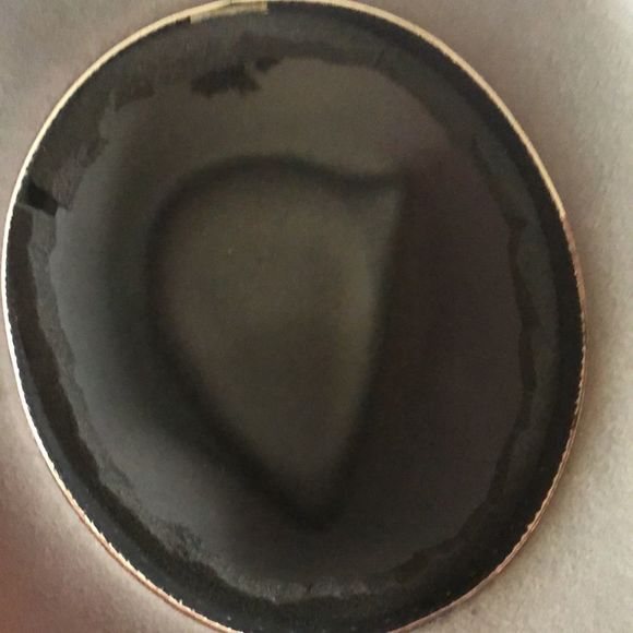 Cowboy hat 🤠  Grey/braid around crown/feathers/kangaroo accent gold tone large - Picture 7 of 14